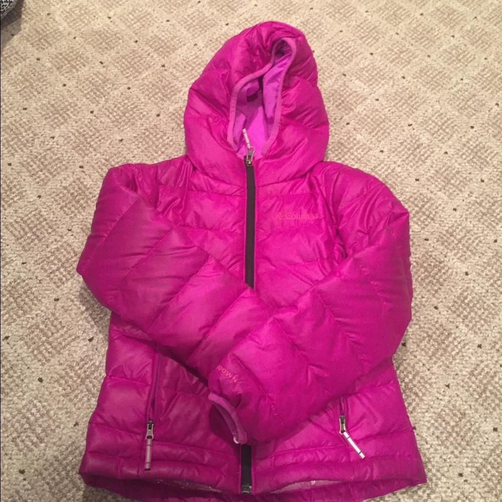 Girls Columbia down jacket size XS